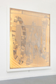 Mary Bauermeister, Lichttuch 'ON' (light sheet), 1962 , Linen cloth in light box, 270 x 227 x 20 cm, Photo: setform.de, 