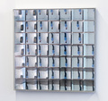 Adolf Luther, Hohlspiegelobjekt, 1969, 49 concave, square, tinted mirrors on aluminum, in acrylic glass frame with aluminium ledge and wooden panel, 95 x 91 x 8,5 cm, Photo: Sasa Fuis, 