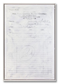 Caro Jost, Invoice Painting B.N. October 14, 1958, Munich, 2016, synthetics, digita lprint on canvas, 120 x 80 cm, Photo: Archive, 