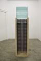 Peter Weibel, Bewohnbare Bibliothek I – Der Aufzug ist die Wohnung, 2009, Mixed media, 190 x 50 x 45 cm, Photo:Norbert Truxa, 