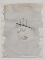 Jakob Mattner, Untitled, 1981, Crayon, water on watercolour paper , 35,8 x 47,8 cm , Photo: Alex Delfanne, 