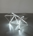 Anna Barham, A Splintered Game, 2009, Steel, fluorescent lights, random switching unit, 150 x 110 x 85cm, , 
