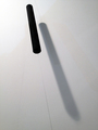 Jakob Mattner, Totes Licht (Death Light), 1979, Soot, Cardboard, Wire, ca. 60 x 7 cm, Photo: Archive, 