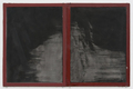 Jakob Mattner, Ein Mann geht vorbei (A Man Walks Past), 1978, Soot on coated paper, retouching-paint, 25,5 x 39,5 cm, framed, Photo: Marcus Schneider, 
