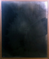 Jakob Mattner, Helios Negativ, 1997, Reverse glass painting, 137 x 112 cm, Photo: Archive, 