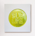 Thomas Feuerstein, SUBLIME, 2012, Sugar, resin on canvas, Plexi glass cover, 7 x 65 x 65 cm, Photo: Archive, 