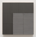 Fiene Scharp, Untitled, 2012, Leads on wood, 18 x 18 cm, Photo: Marcus Schneider, 