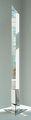 Mary Bauermeister, Einzelprisma (Single prism), ca. 1985, Revolving prism in high-grade steel stand, 112,5 x 27 x 27 cm, Photo: setform.de, 