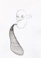 Alice Musiol, Untitled (Mund-Netz), 2001, Ink on paper, 30 x 21 cm, Photo: Archive, 
