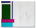 Caro Jost, STREETPRINT BABALU, green #1, 2015, Epoxy, oil, synthetics, streetprint on canvas, 46 x 61 x 7 cm, Photo: Archive, 
