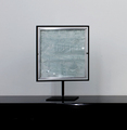 Adolf Luther, Lichtschleuse (light trap), 1962, Stripes of glass in between glass plates, aluminium frame, steel rack, 51 x 38 x 14 cm, Photo: Inka Recke, 