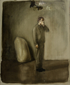 Manuele Cerutti, Mr. Quiet, 2012, Oil on canvas, 36 x 30 cm, Photo: Cristina Leoncini, 