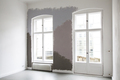 Pirecki Philomene, White Wall (13:59, 13:59, 14:00 / 9-6-12), 2012, Custom-mixed emulsion paints on white wall, Dimensions variable, Photo: Archive, 