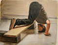 Manuele Cerutti, Battesimo, 2012, Oil on wood, 24 x 30 cm, Photo: Archive, 
