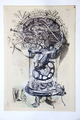 Thomas Feuerstein, PANCREAS, 2013, Mixing technique on paper, 61 x 44 cm, framed, Photo: Archive, 
