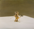 Manuele Cerutti, In un deserto volontario, 2013, Oil on linen, 85 x 100 cm, Photo: Christina Leoncini, 
